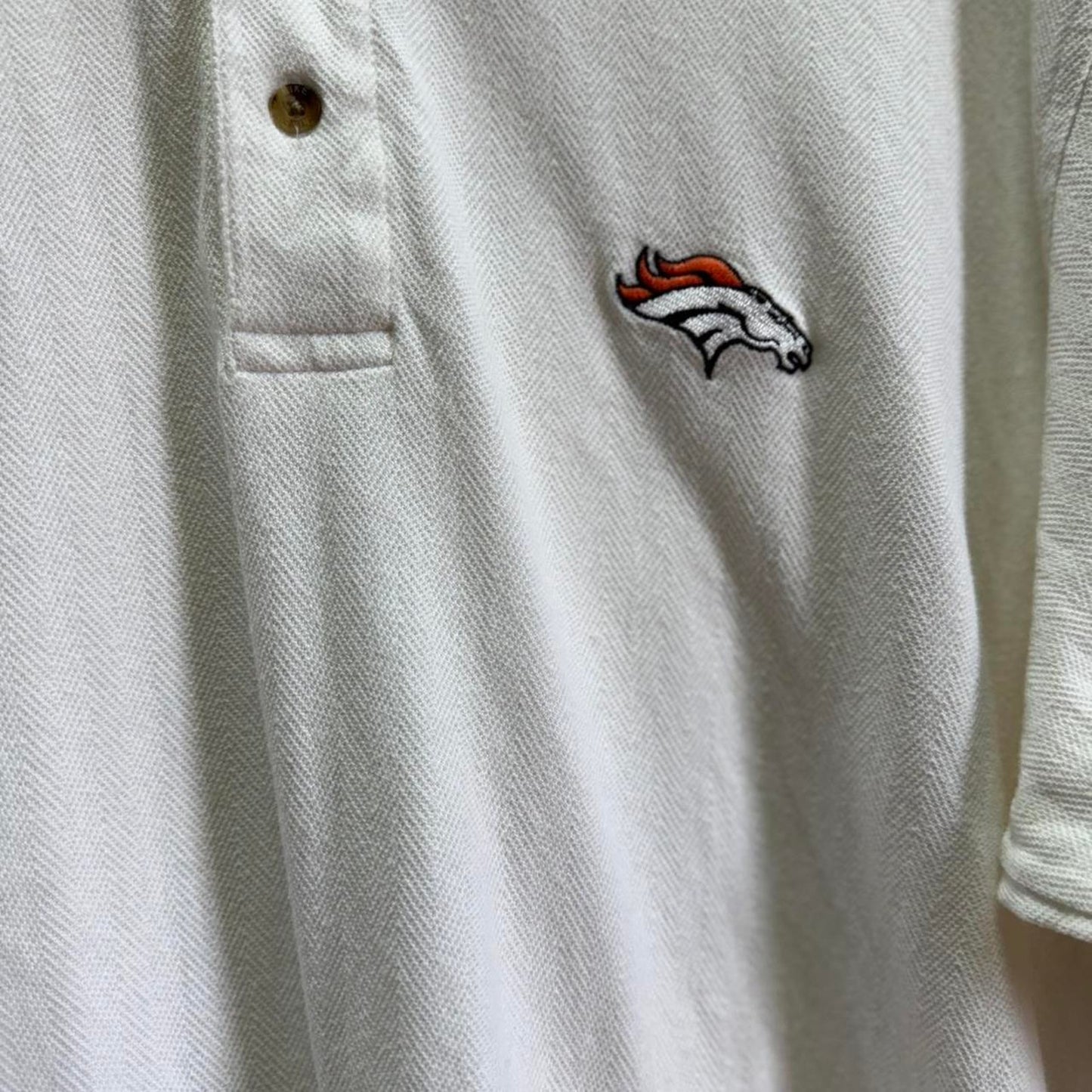 Vintage 90s Nike Denver Broncos Polo Shirt - Large