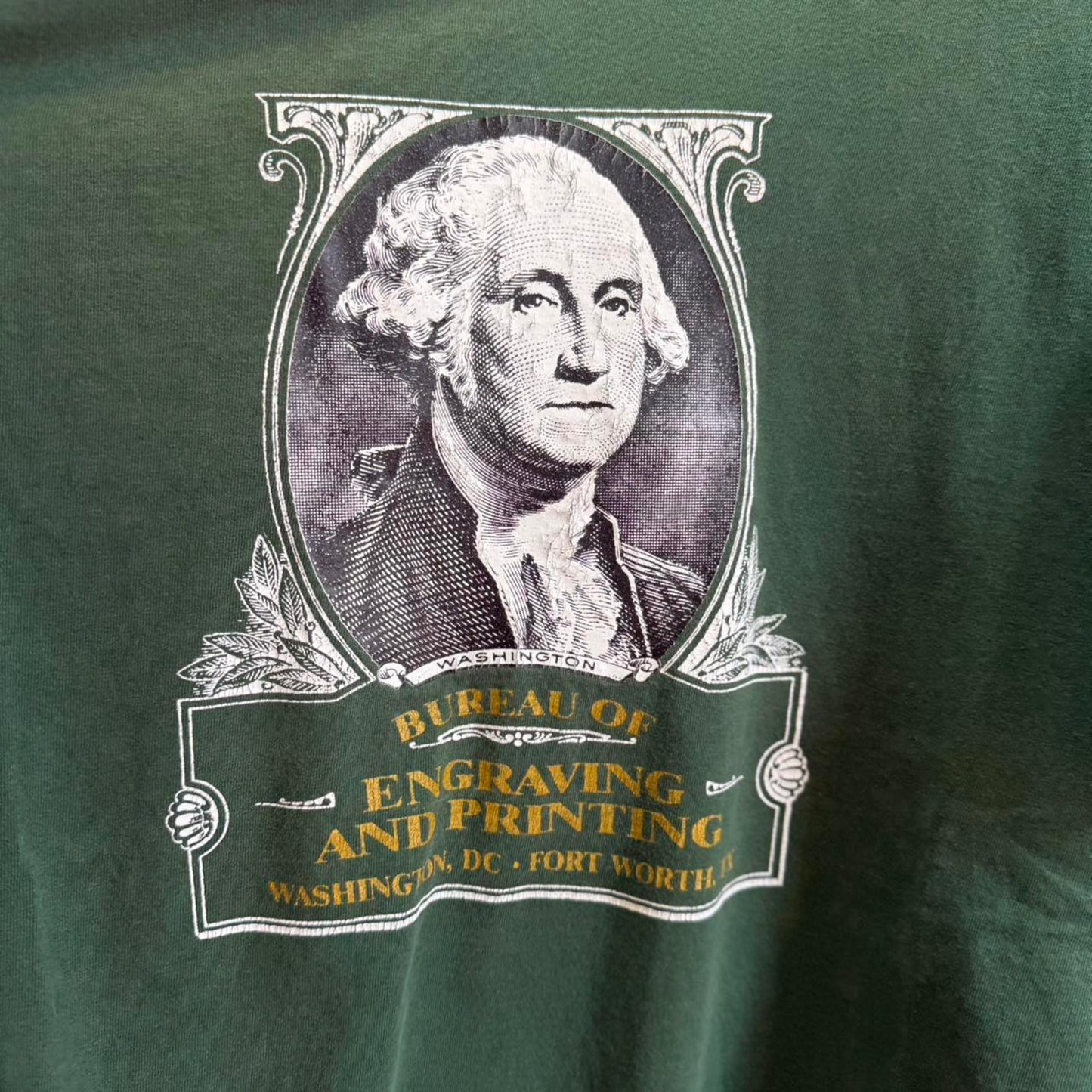 Vintage 90s US Mint George Washington Money T-Shirt