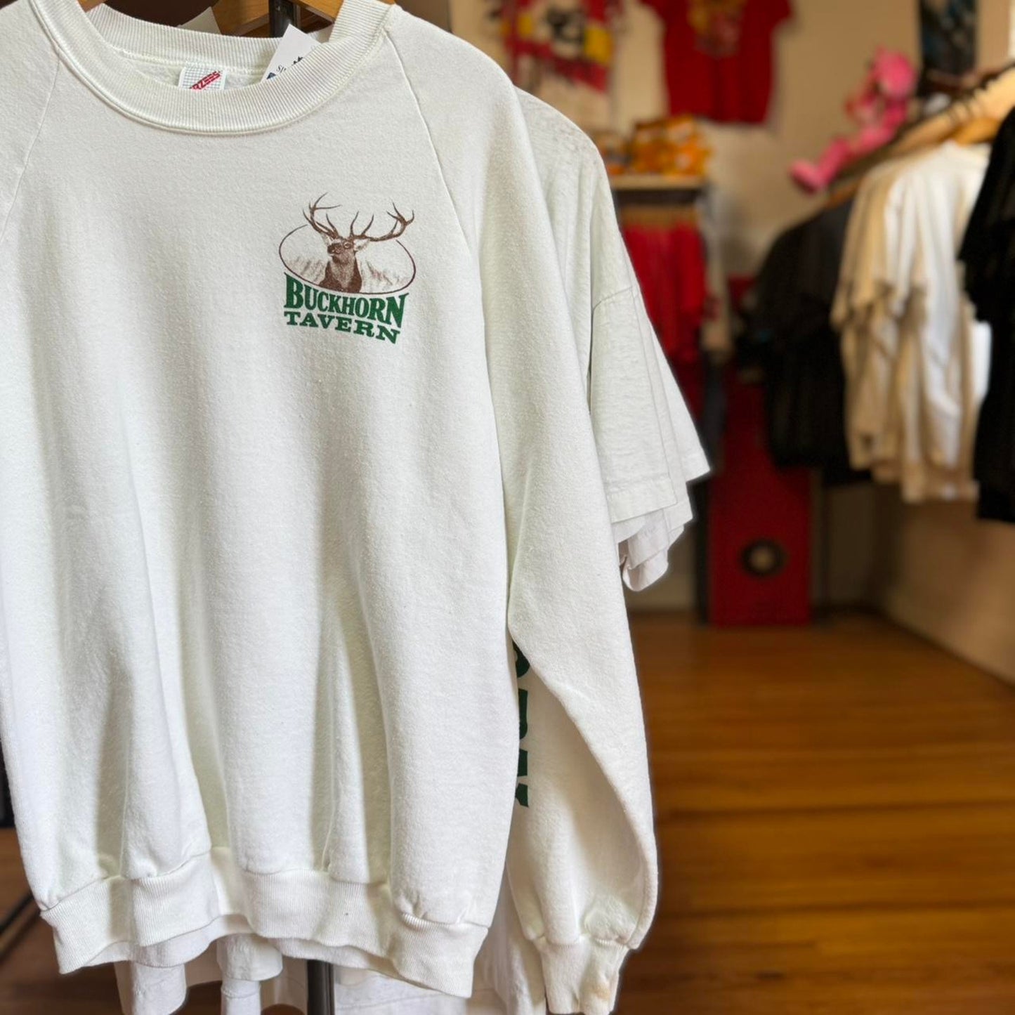 Vintage 90s Buckhorn Tavern Deer Buck Animal Nature Crewneck