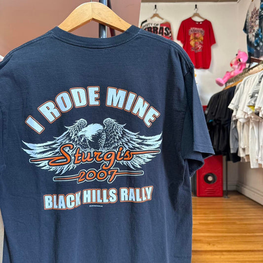 Vintage Y2K I Rode Mine Sturgis Black Hills Rally T-Shirt