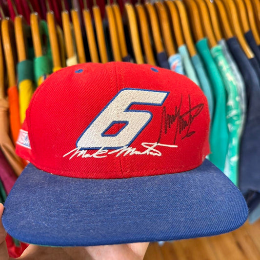 Vintage 90s Mark Martin NASCAR Racing Race Car Snapback
