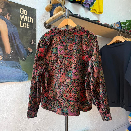 Vintage 90s Paiskey Colorful Whimsical Button Up Jacket - Medium