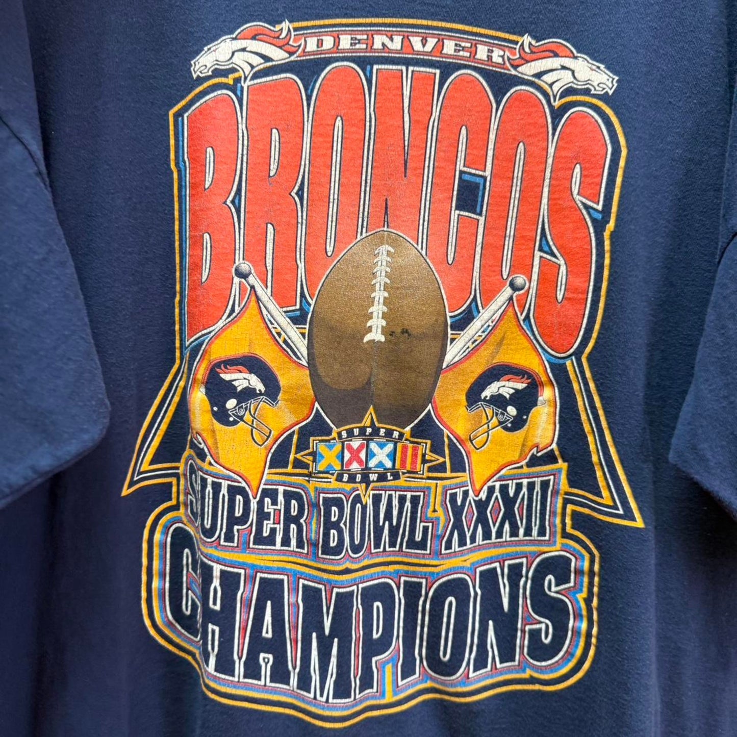 Vintage 90s Denver Broncos Super Bowl Champions NFL T-Shirt