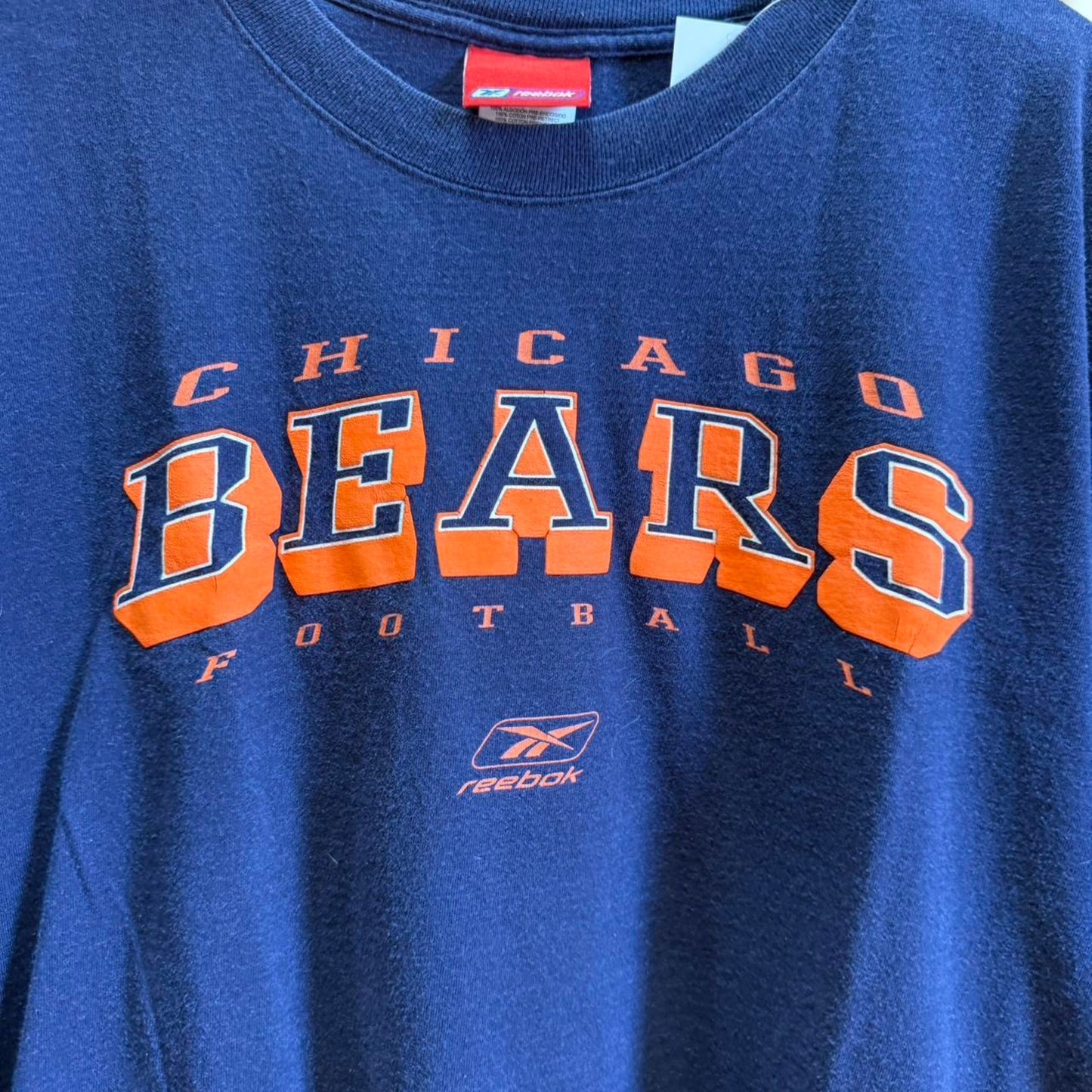 Vintage 90s Chicago Bears Reebok NFL Football T-Shirt