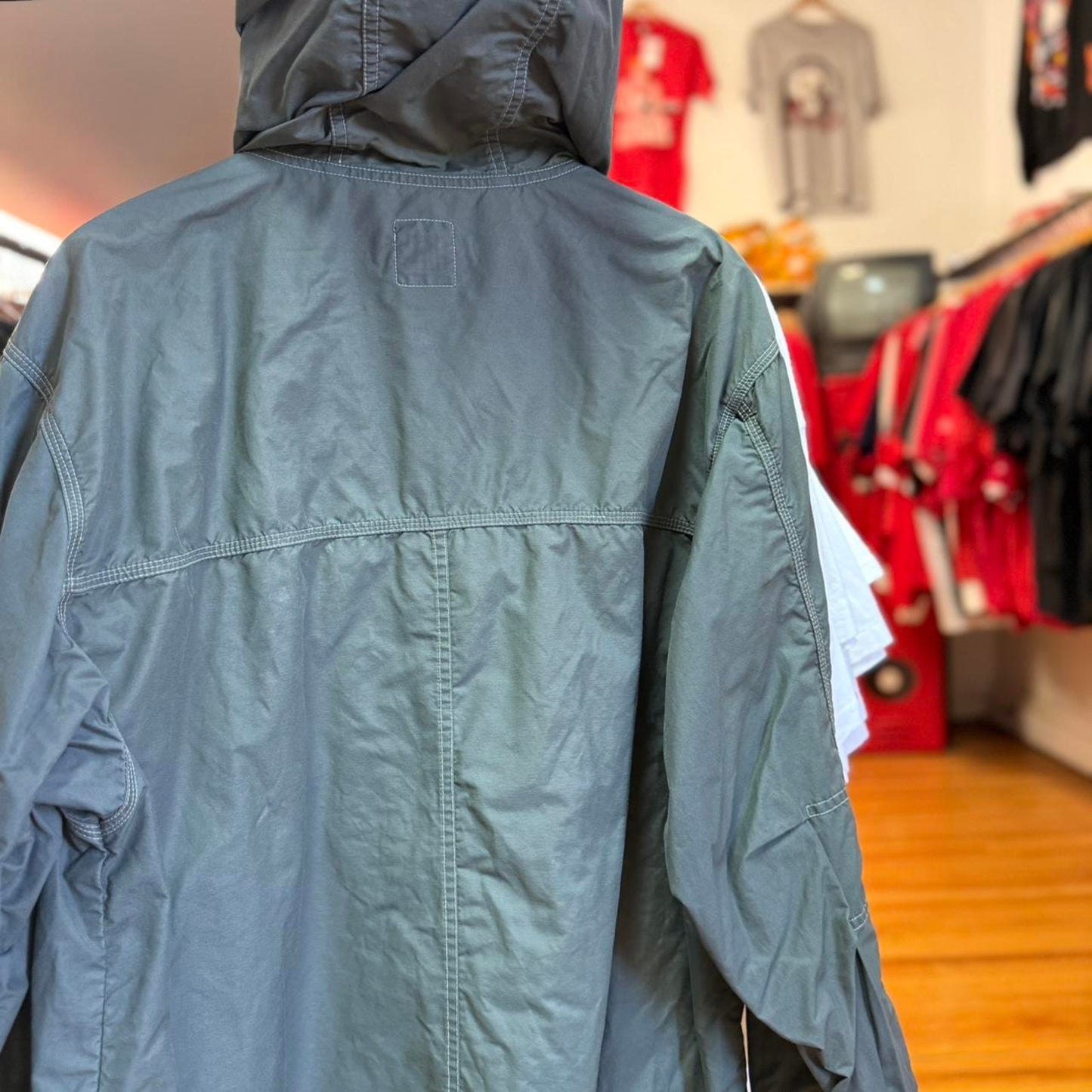 Vintage 90s Gap Utility Hooded Light Jacket - Medium