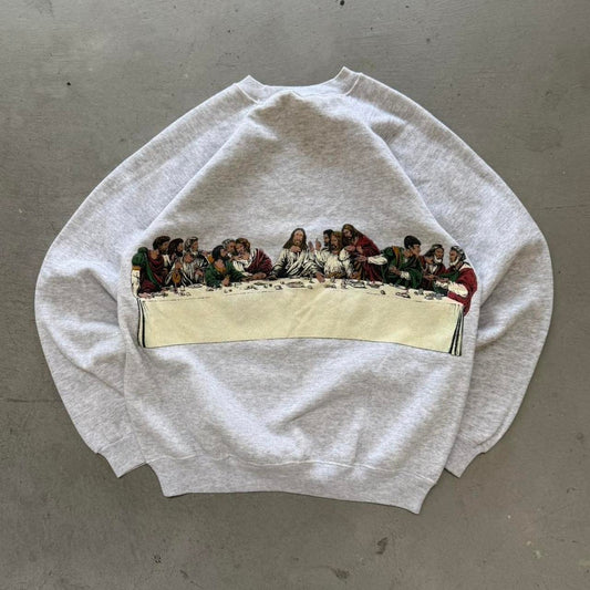 Vintage 90s The Dream Team Last Supper Jesus Crewneck - X-Large