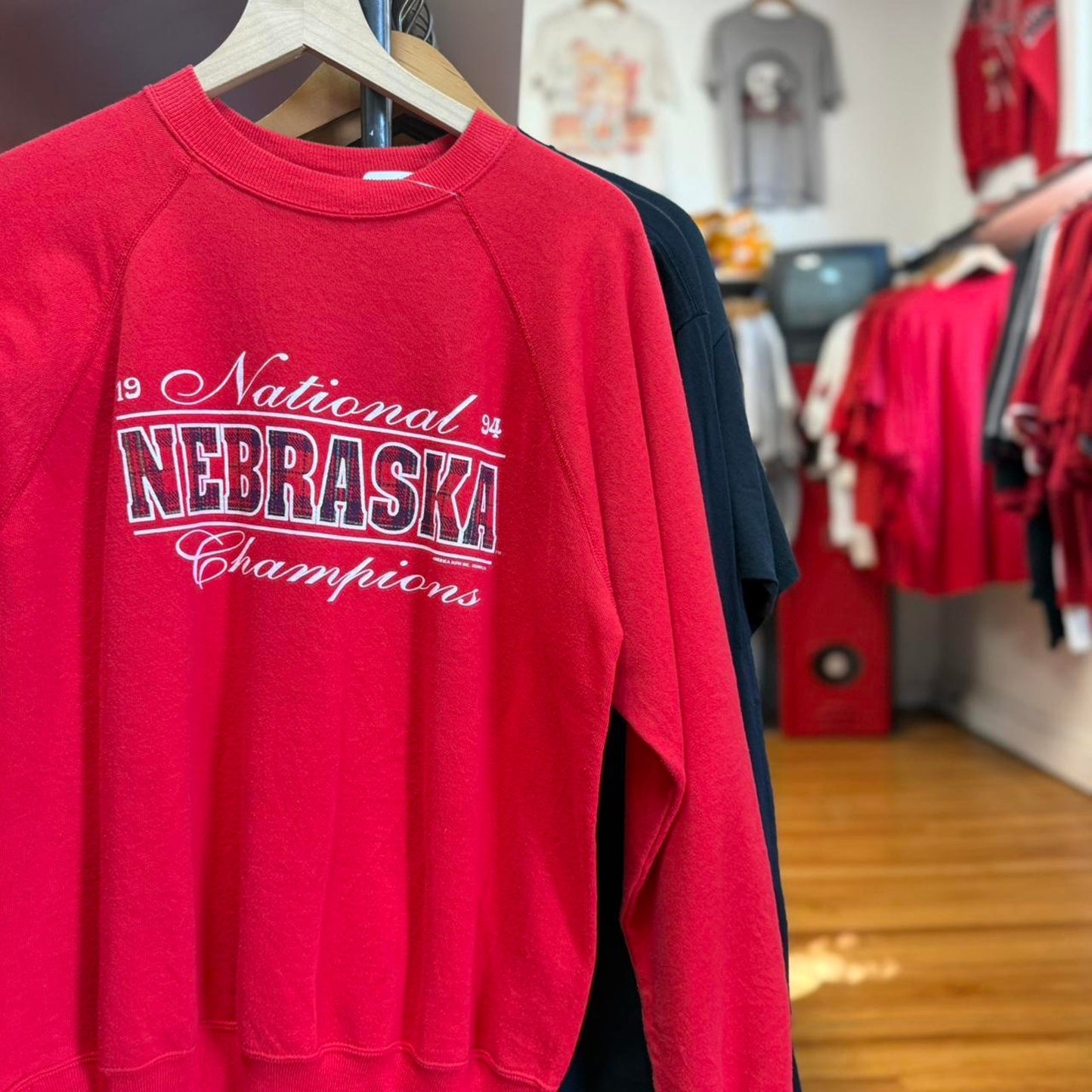 Vintage 90s Nebraska Huskers National Champs Crewneck