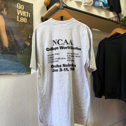 Vintage 90s NCAA College World Series CWS Baseball T-Shirt - X-Large