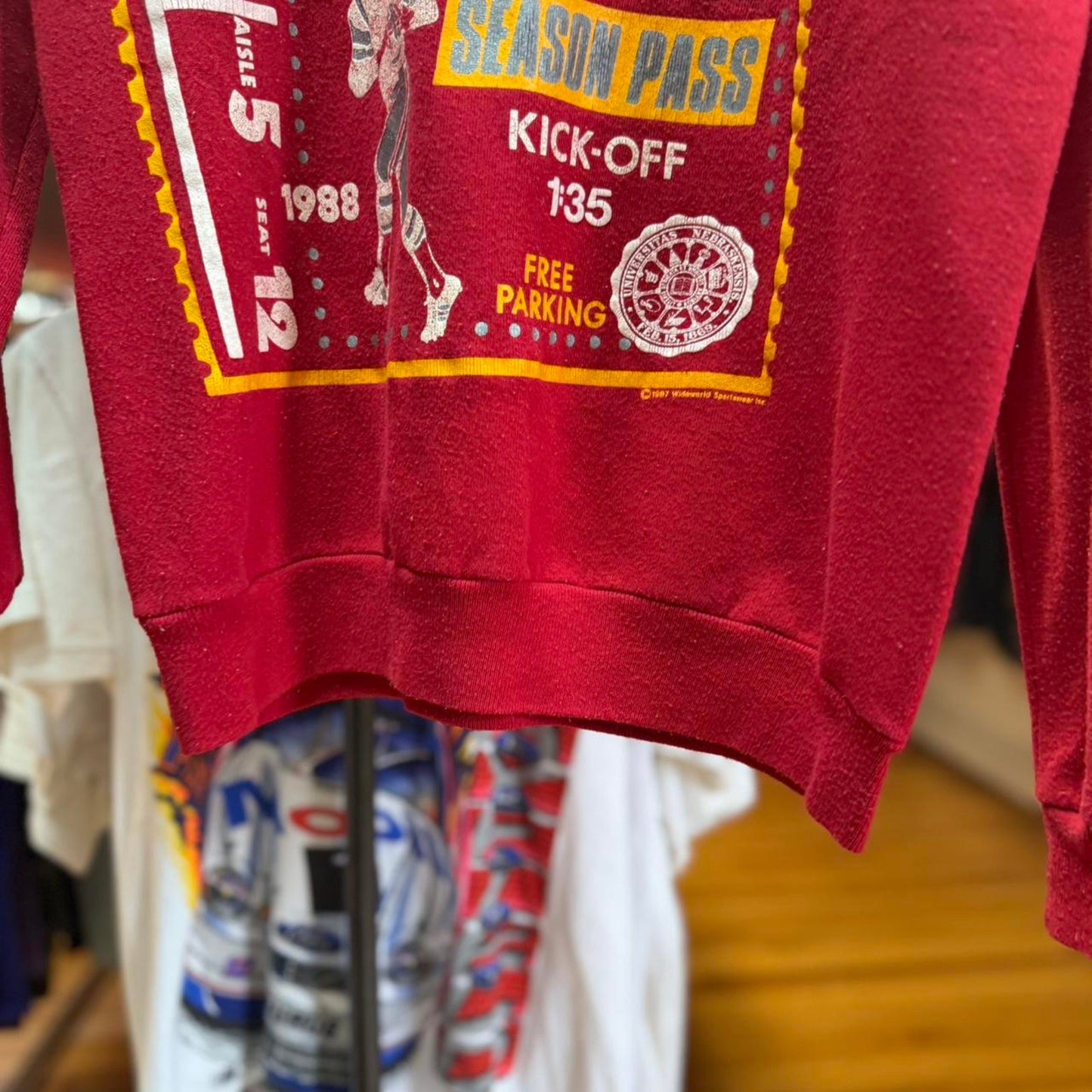 Vintage 90s Nebraska Huskers Football Fan Crewneck