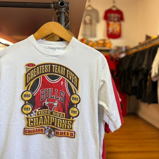 Vintage 90s Chicago Bulls Champions NBA Jersey T-Shirt