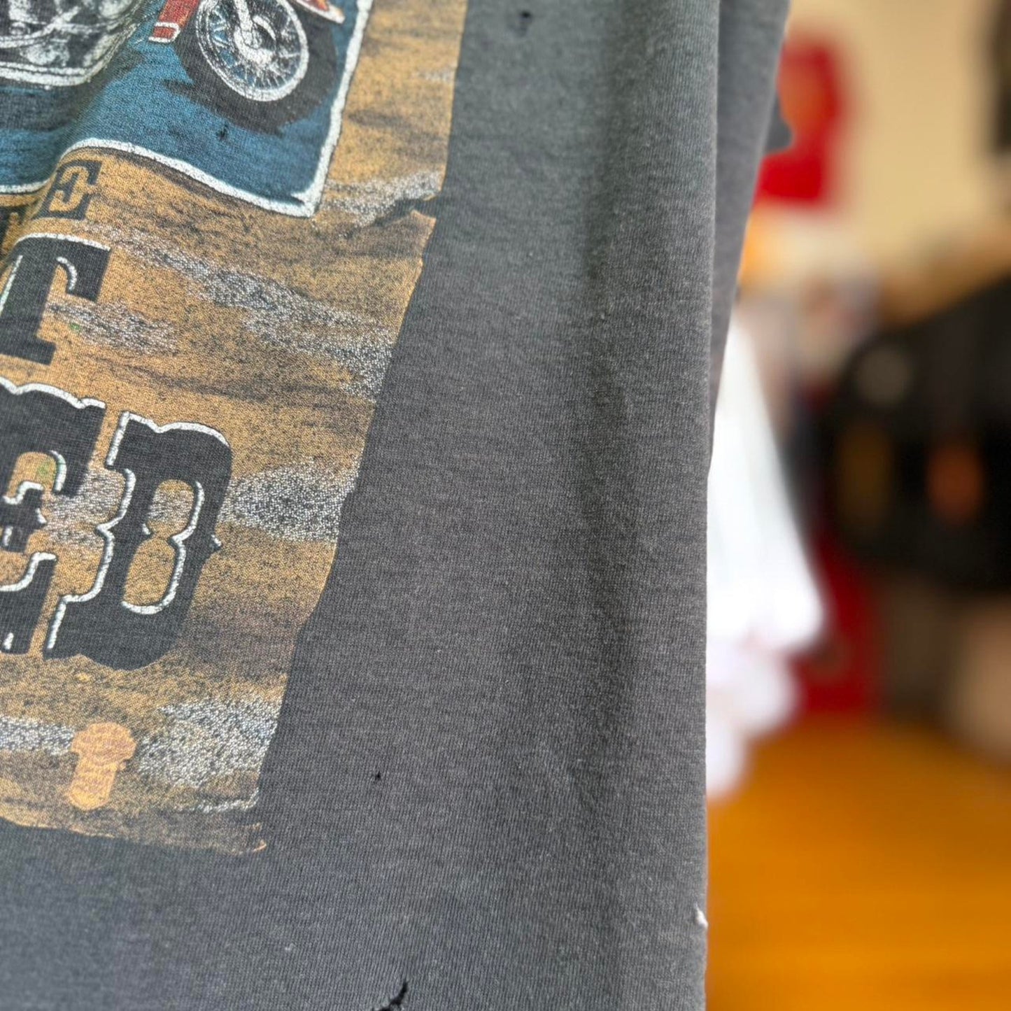 Vintage Harley Davidson Most Wanted Motorcycle Biker Cutoff Shirt