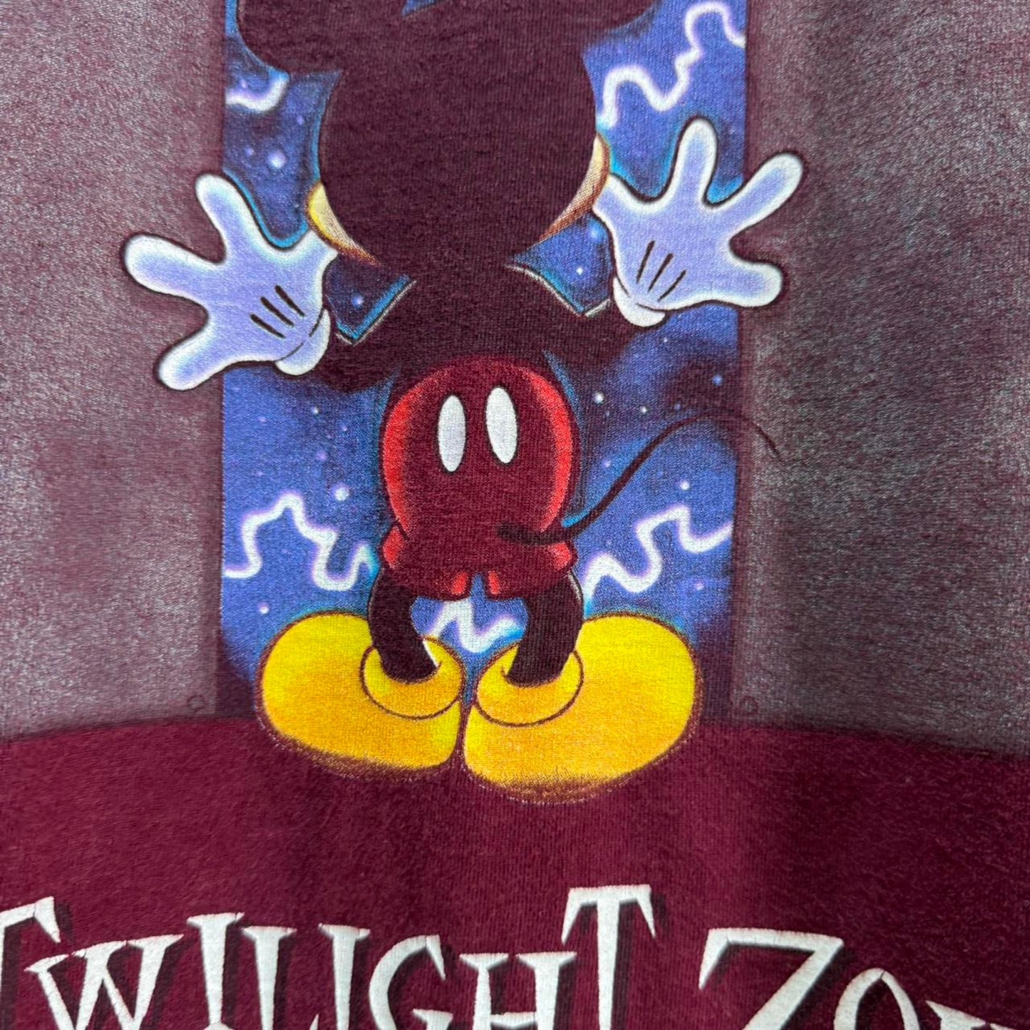 Vintage 90s Disney Mickey Mouse Twilight Zone T-Shirt