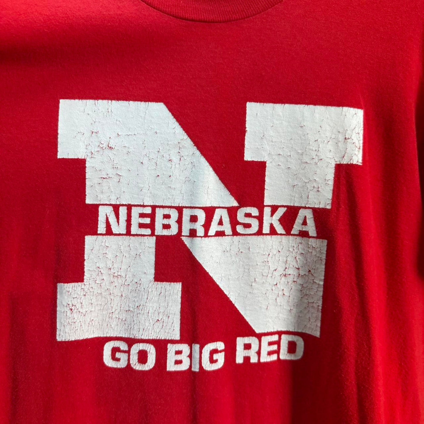 Vintage 90s Nebraska Huskers Football T-Shirt - X-Large