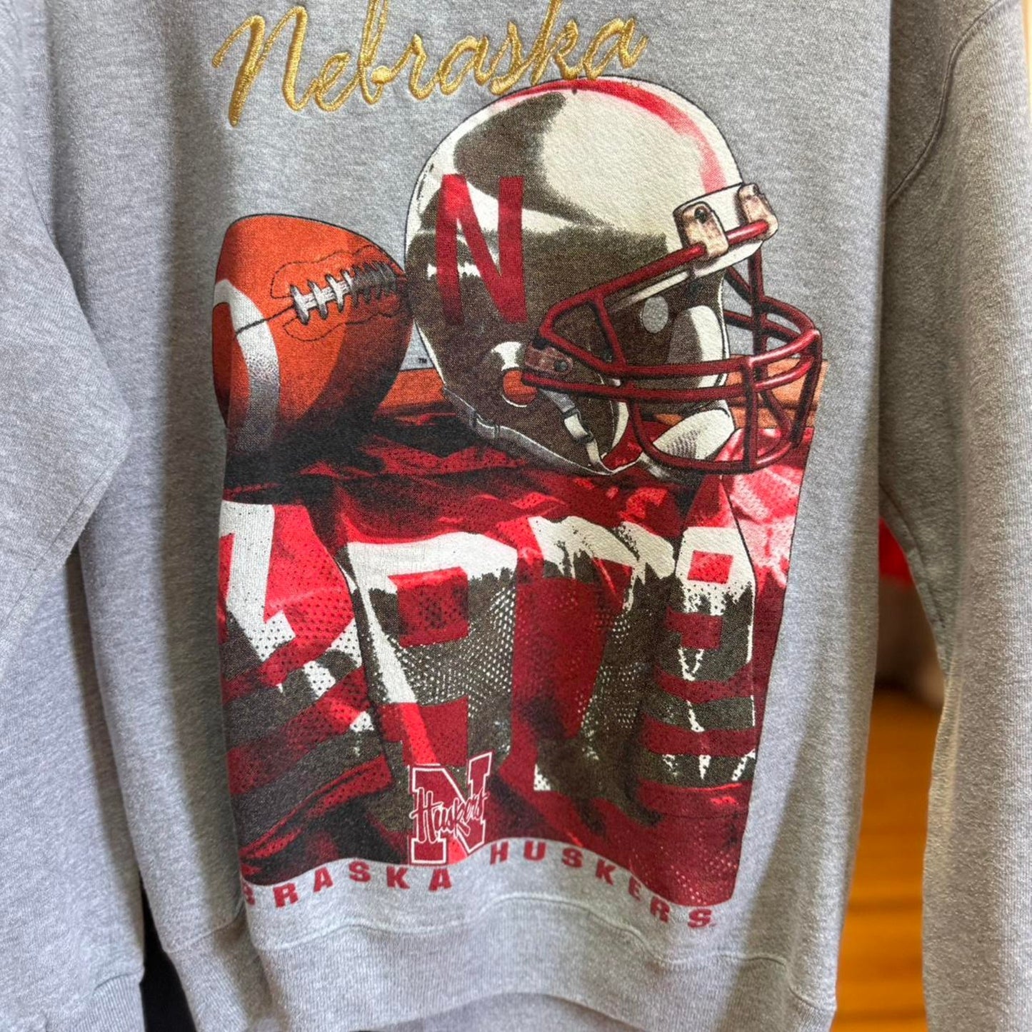 Vintage 90s Nebraska Huskers Football Crewneck
