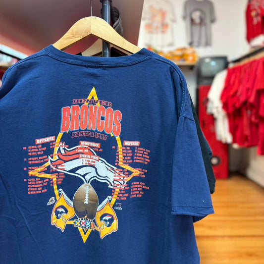 Vintage 90s Denver Broncos Super Bowl Champions NFL T-Shirt