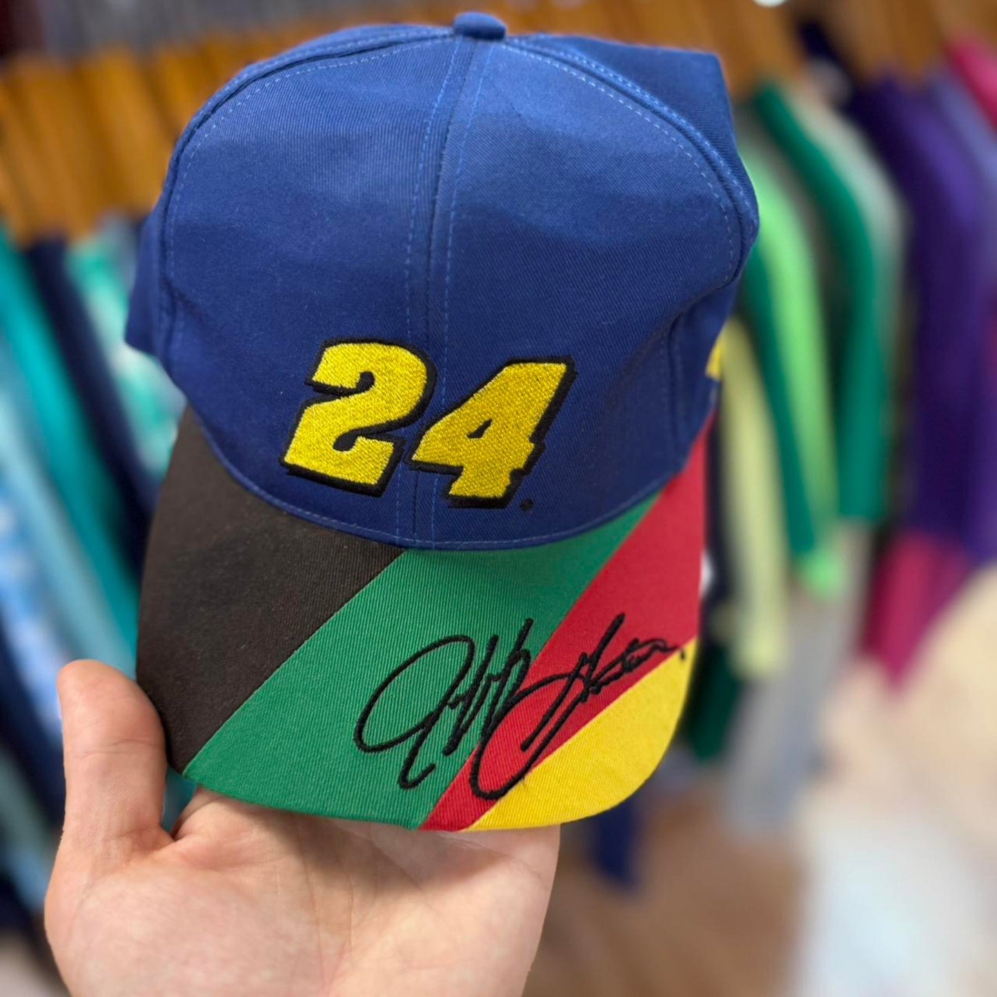 Vintage 90s Jeff Gordon Racing NASCAR Racecar Snapback