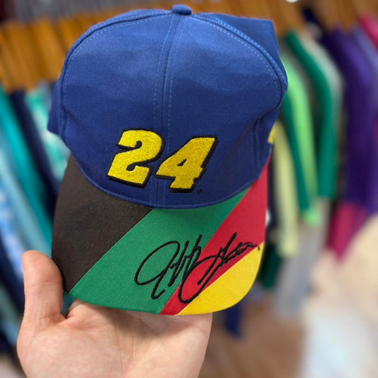 Vintage 90s Jeff Gordon Racing NASCAR Racecar Snapback