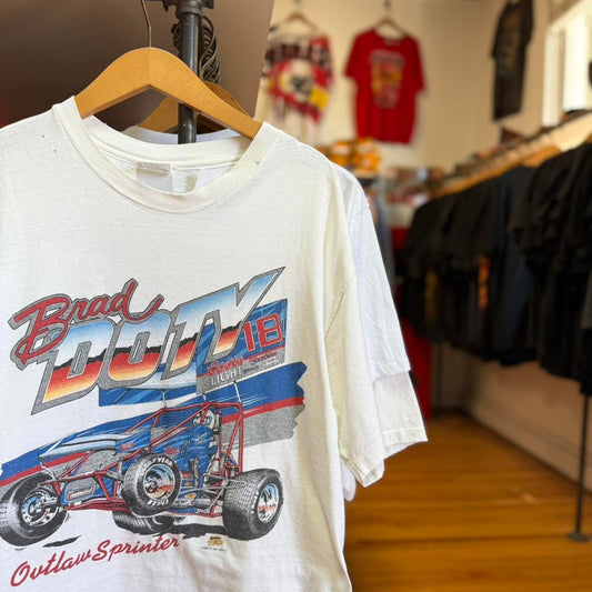 Vintage 90s Knoxville Nationals Racing Race Car NASCAR T-Shirt