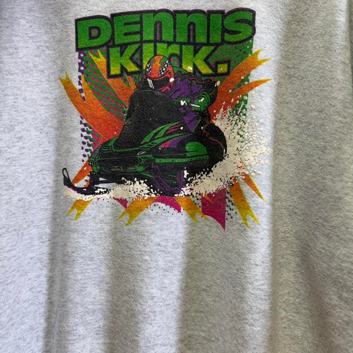 Vintage 90s Dennis Kirk Snowmobile Artic Crewneck