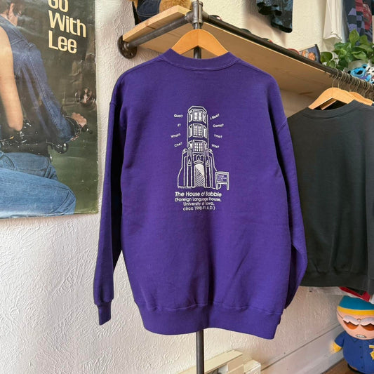Vintage 90s Russell Athletic Architecture Tower of Babel Crewneck - X-Large