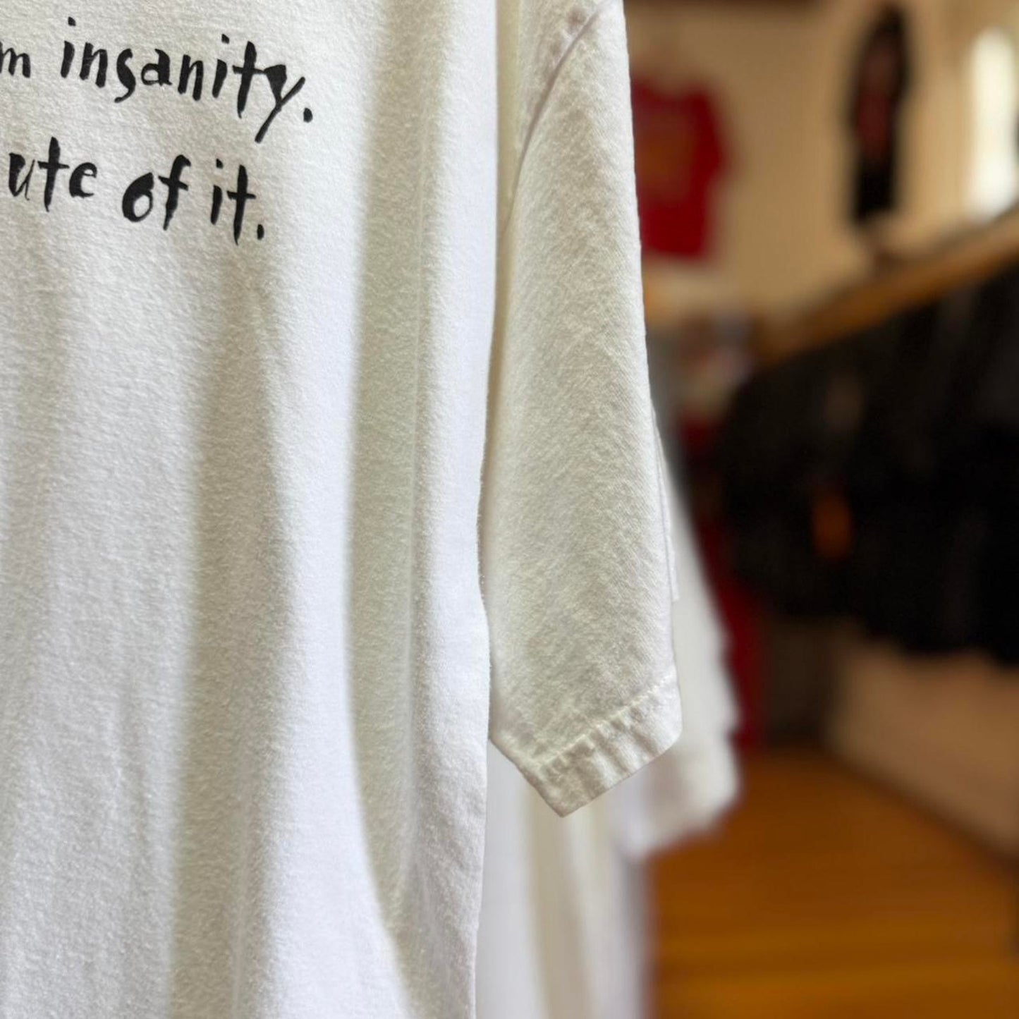 Vintage 90s Suffer from Insanity Text Humor T-Shirt