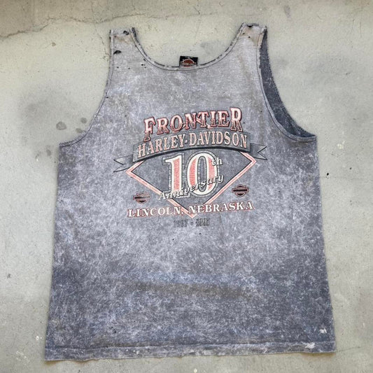 Vintage Faded Harley Davidson Motorcycles Tank Top - X-Large