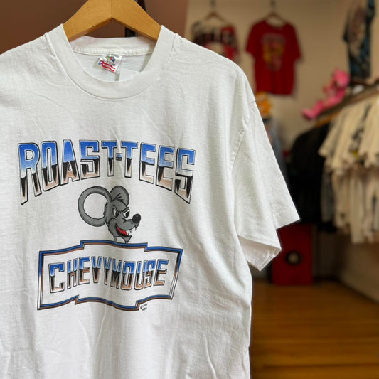 Vintage 90s Chevy Mouse Roast Tee Anti Mustang Ford T-Shirt