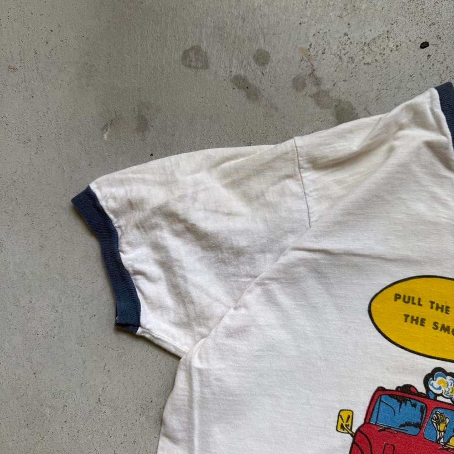 Vintage 70s Trucking Pull the Smokey’s Ringer T-Shirt - Medium