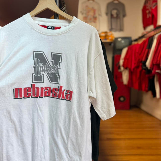 Vintage 90s Nebraska Huskers Cornhuskers Football T-Shirt - Large