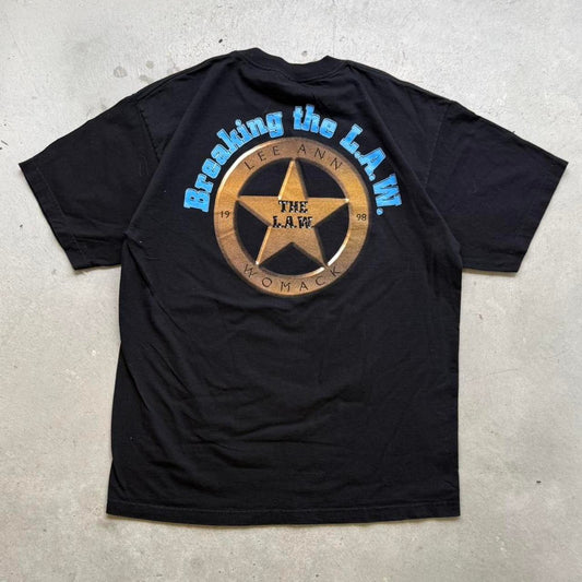 Vintage 90s Lee Ann Womack LAW Country Music T-Shirt - X-Large