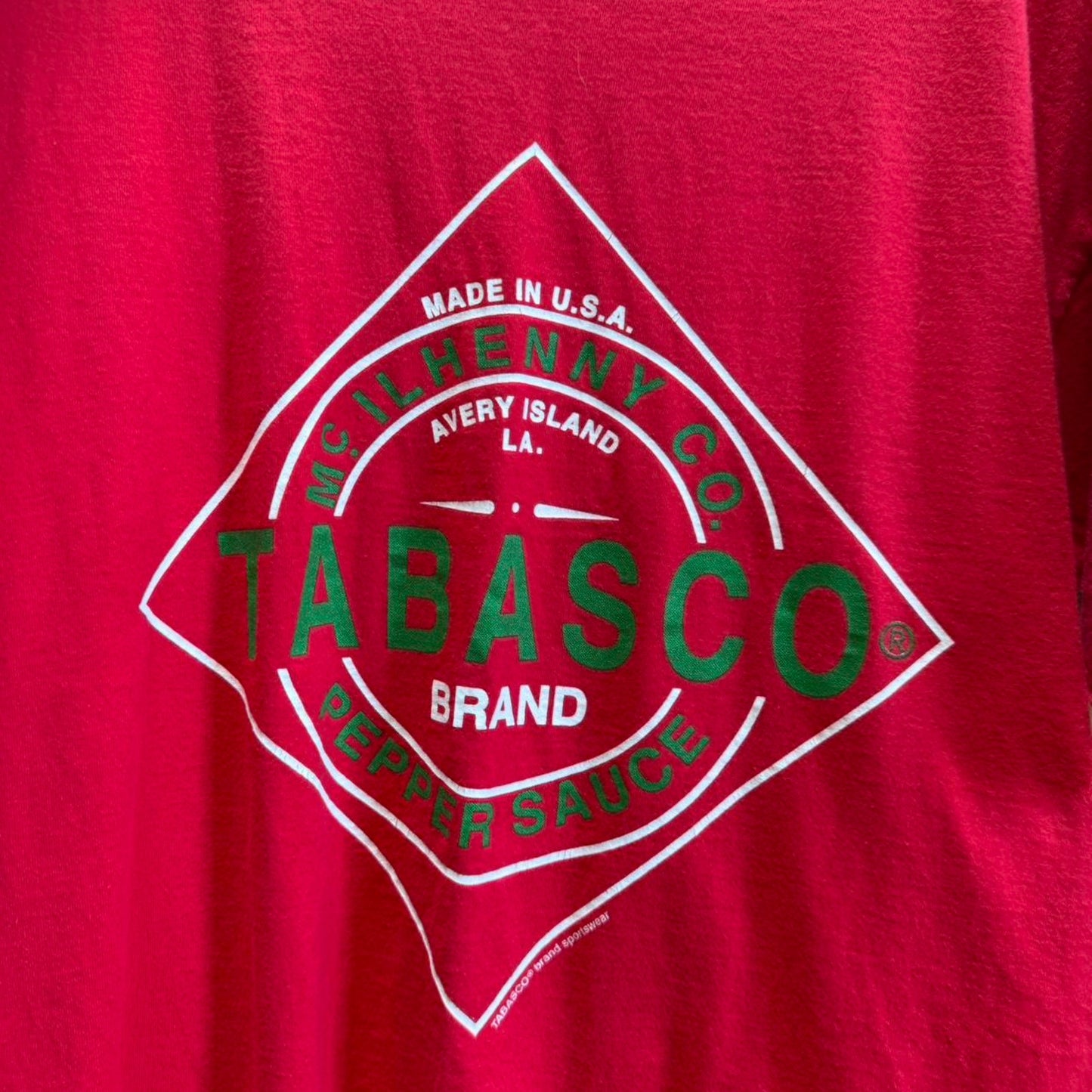 Vintage 90s Tabasco Hot Sauce Food T-Shirt