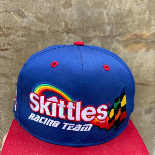 Vintage 90s NASCAR Skittles Racing Team Snapback