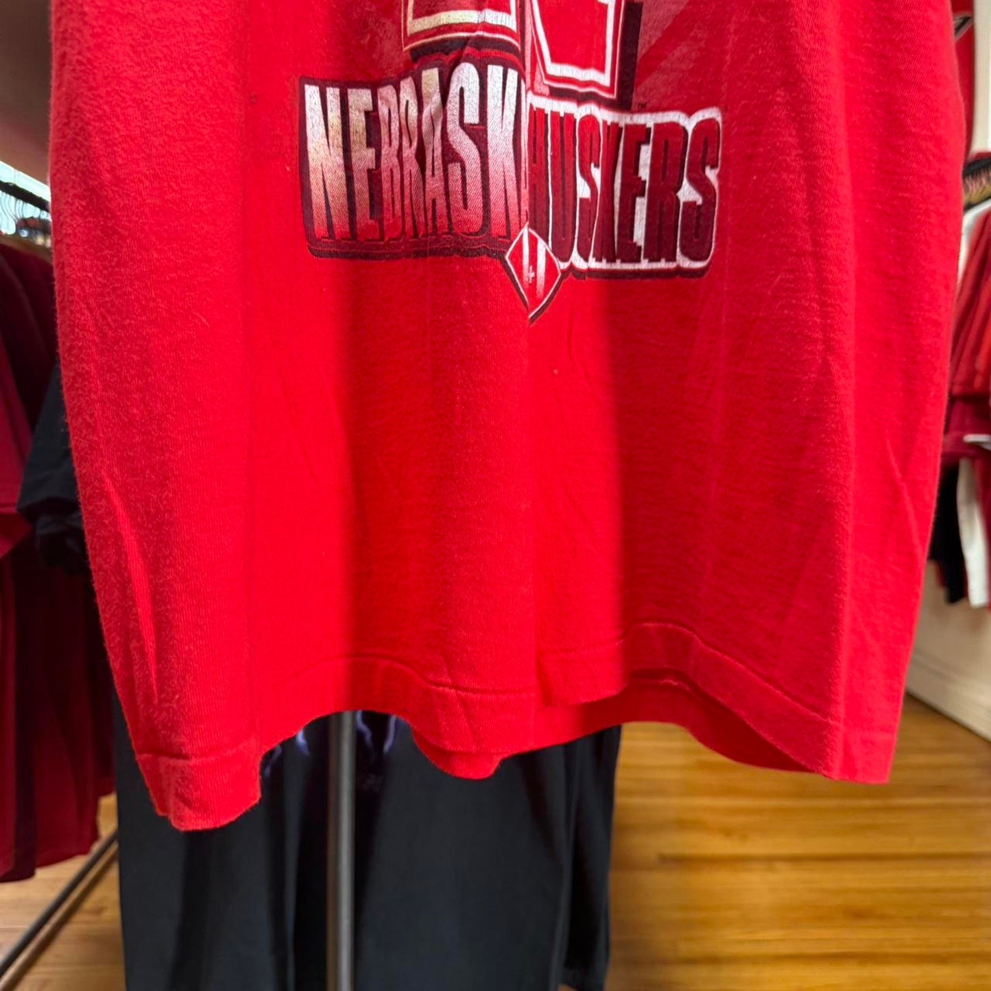 Vintage 90s Nebraska Huskers National Champs T-Shirt - Large