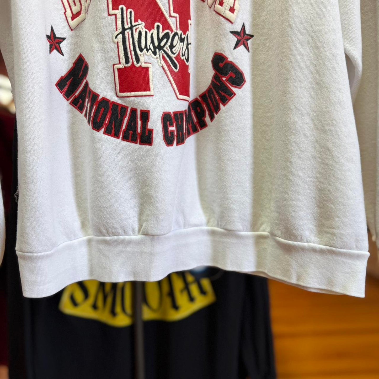 Vintage 90s Nebraska Huskers National Champions Spell Out Crewneck