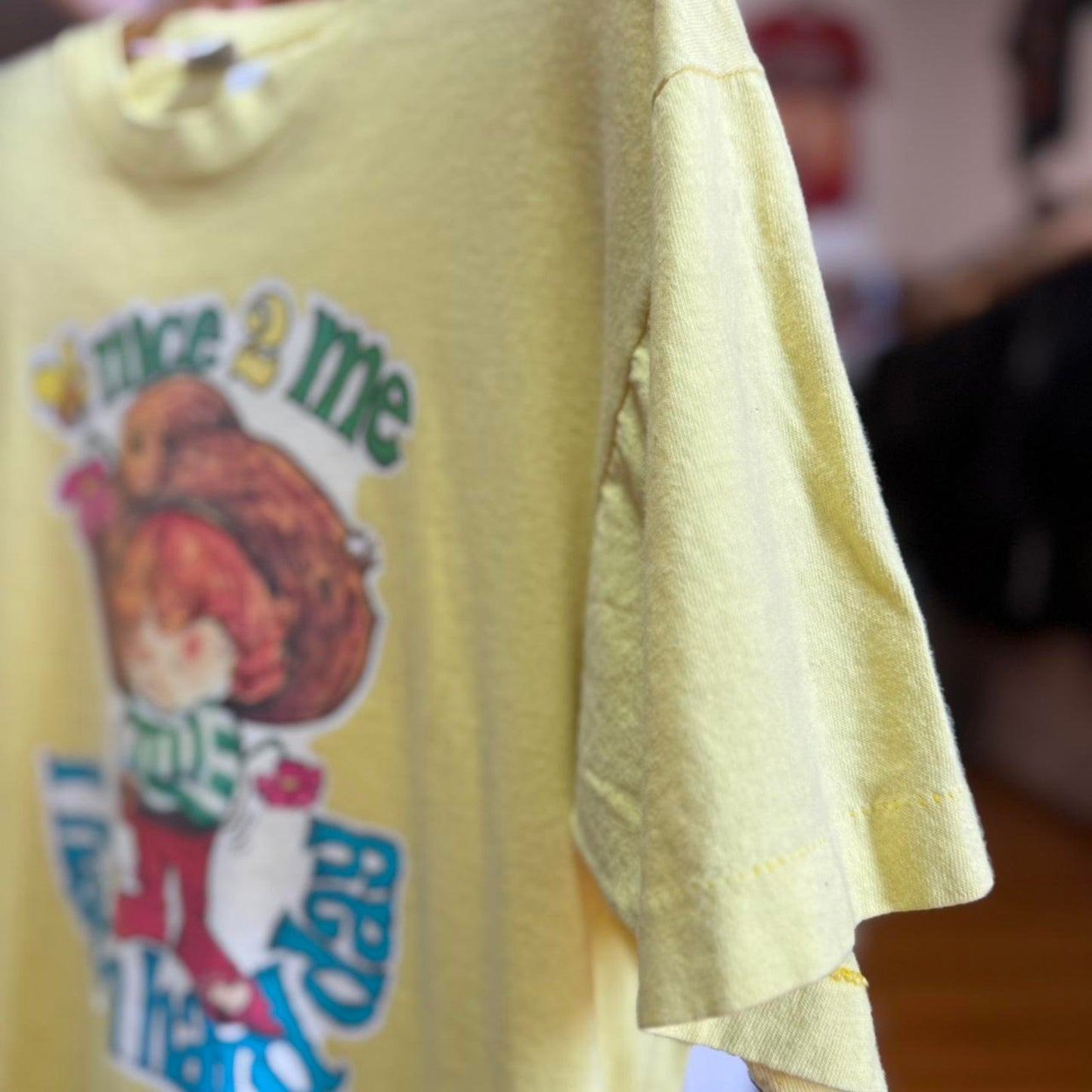 Vintage Be Nice to Me I had a Bad Day Cartoon T-Shirt
