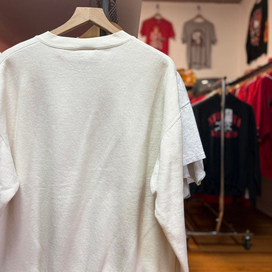 Vintage 90s Nebraska Huskers Embroidered Crewneck - Large