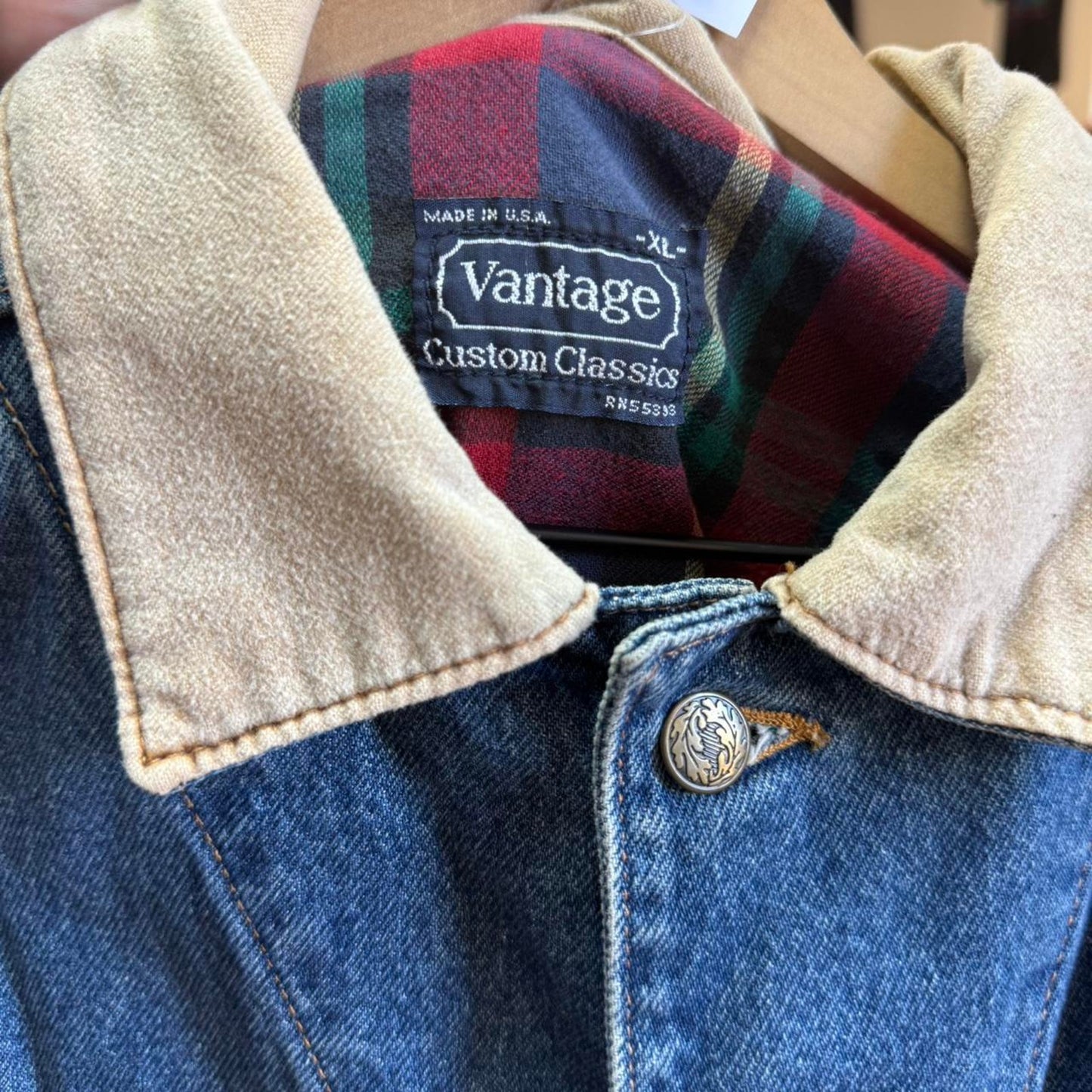 Vintage 90s Nebraska Huskers Chore Denim Jacket - X-Large