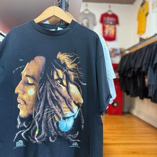 Vintage 90s Bob Marley Lion Jamaica Rasta Band T-Shirt