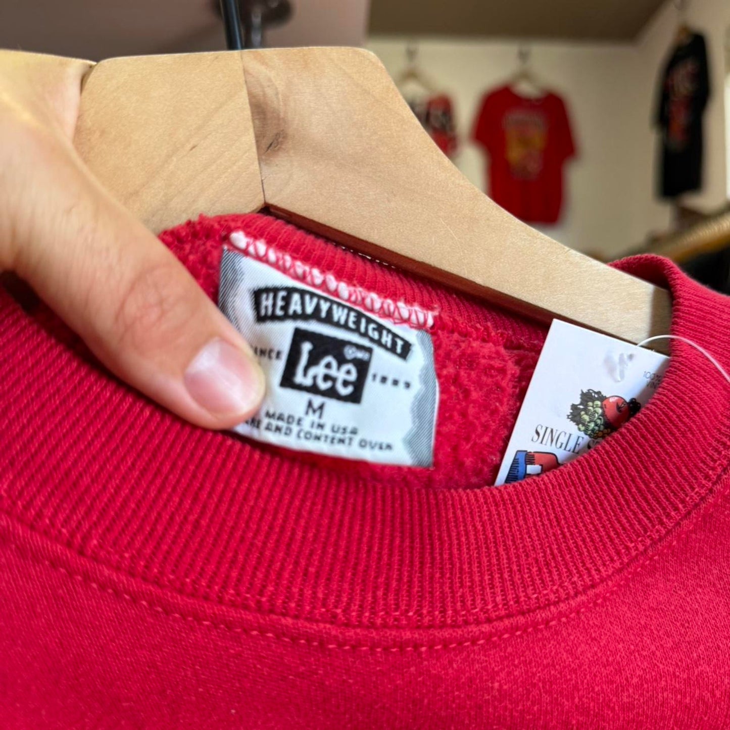 Vintage 90s Nebraska Huskers Chest Embroidery Big N Crewneck