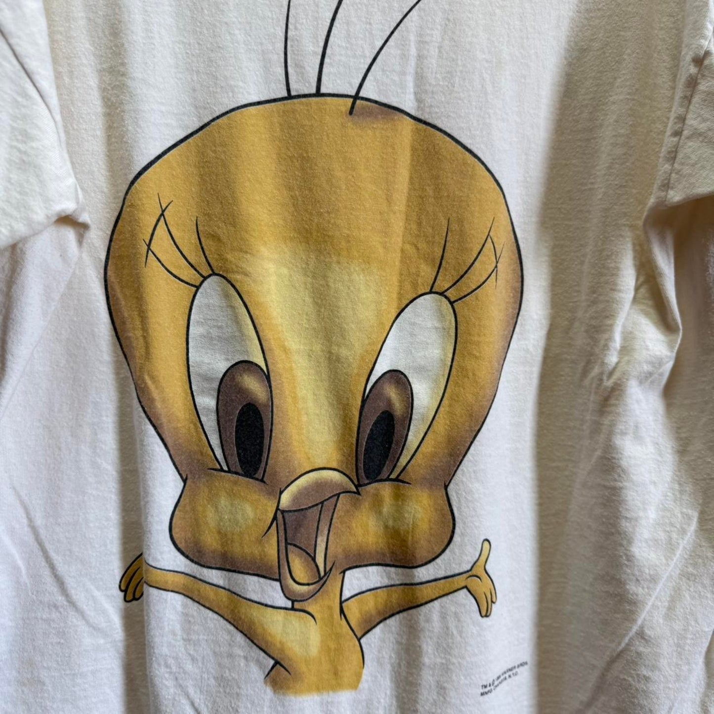 Vintage 90s Tweety Calvin Klein Looney Tunes Cartoon T-Shirt