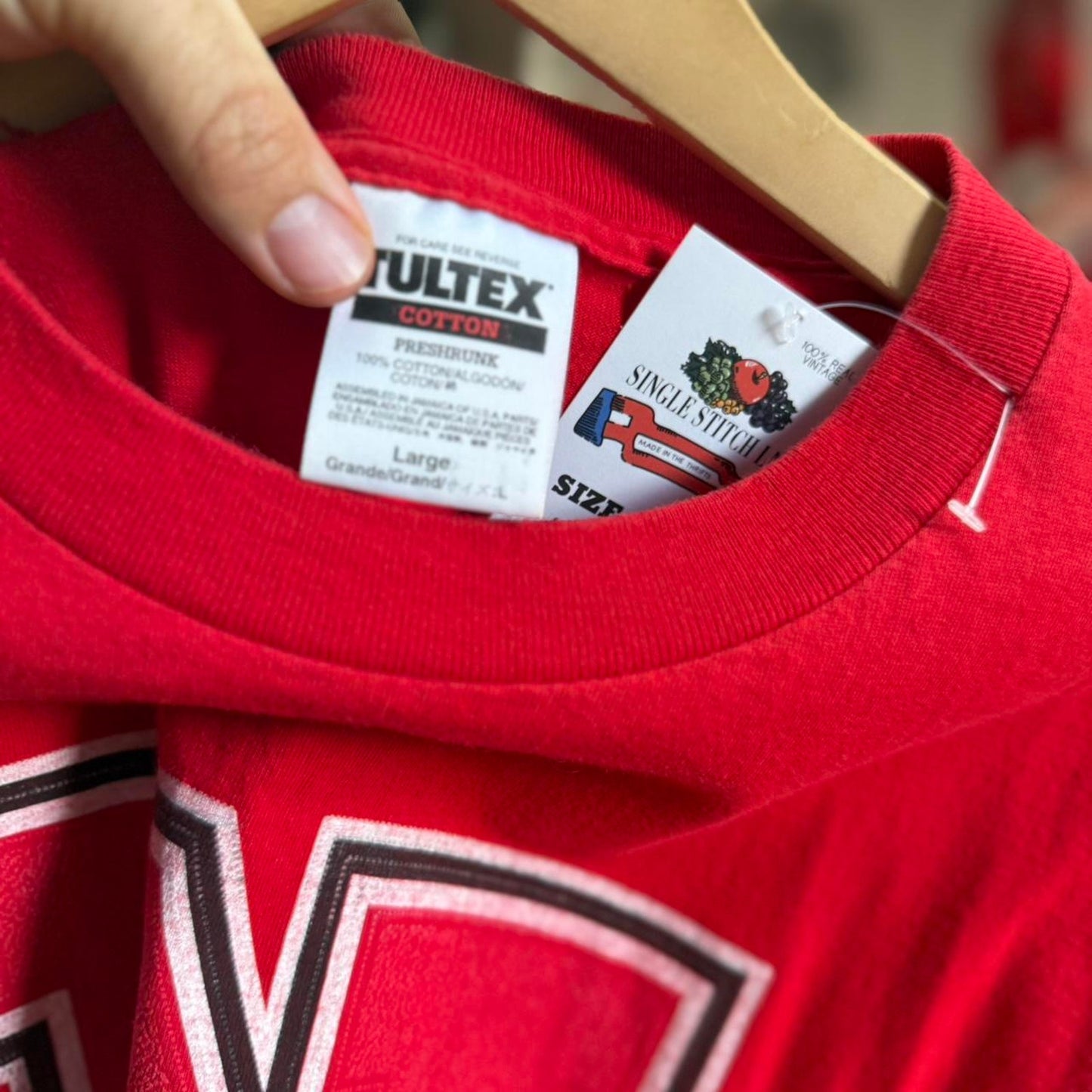 Vintage 90s Nebraska Huskers Football T-Shirt - Large