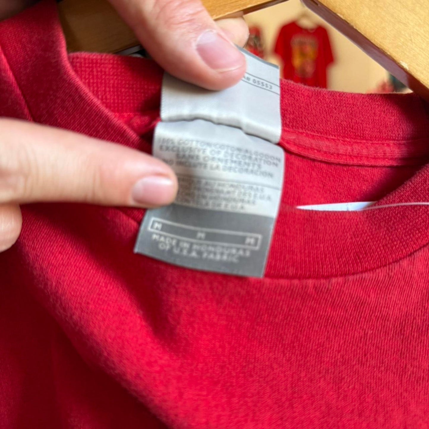 Vintage 90s Nike Swoosh Logo Silver Red T-Shirt