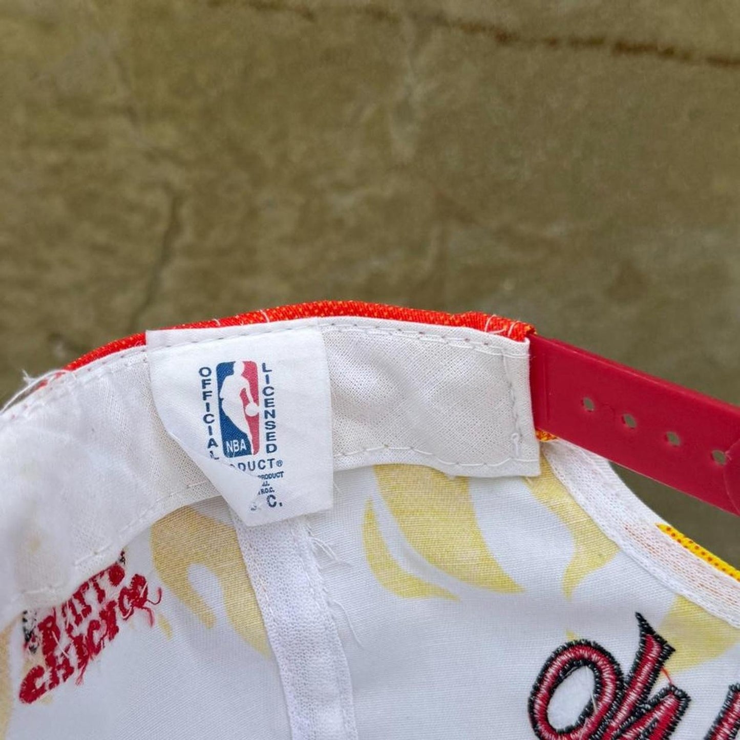 Vintage 90s Chicago Bulls Flame NBA Snapback Kids