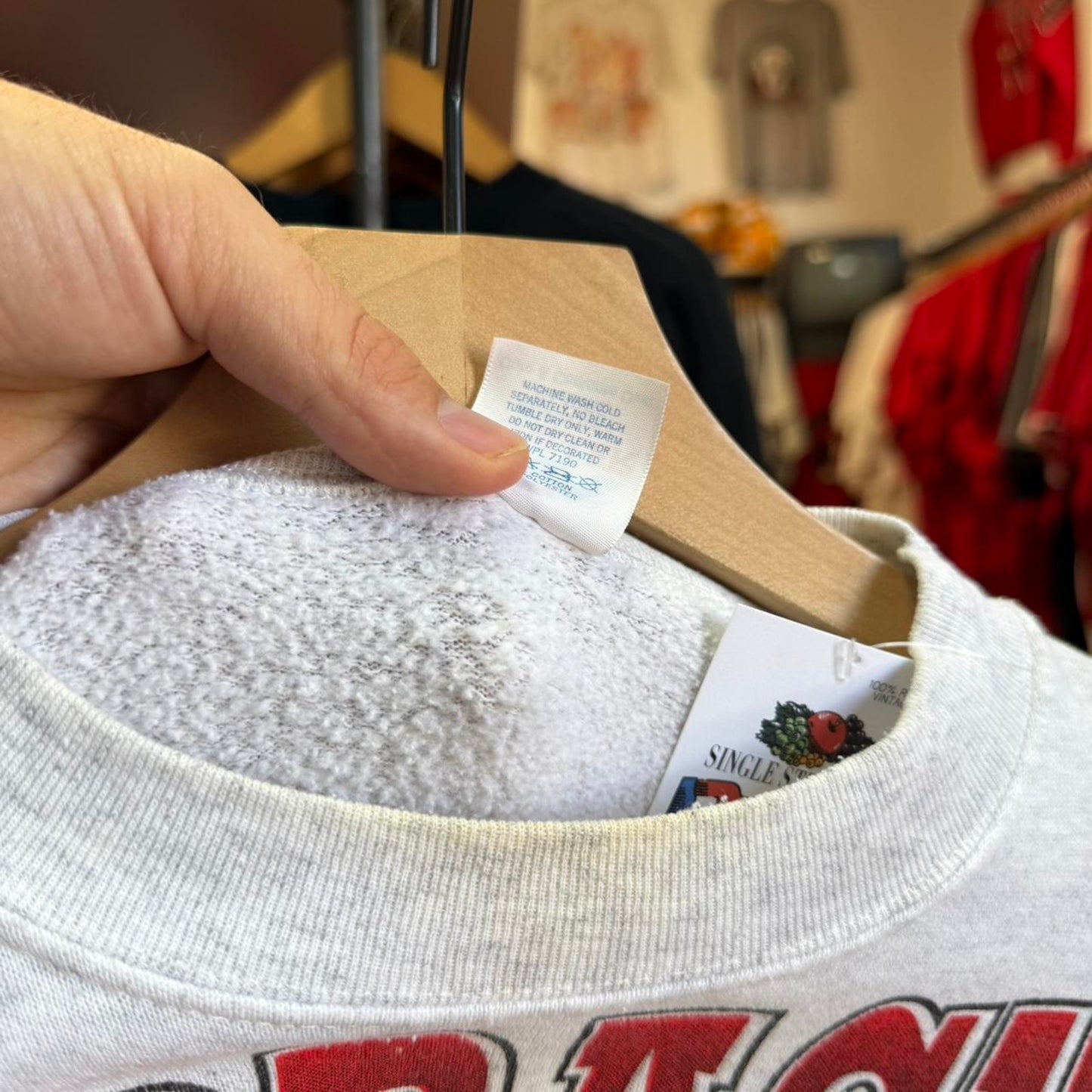 Vintage 90s Nebraska Huskers National Champions Helmet Crewneck