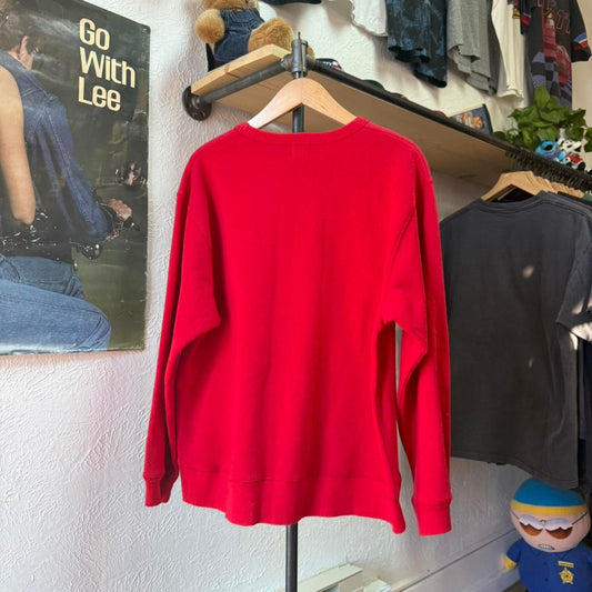 Vintage 90s Calvin Klein Puff Print Chrome Crewneck - Large