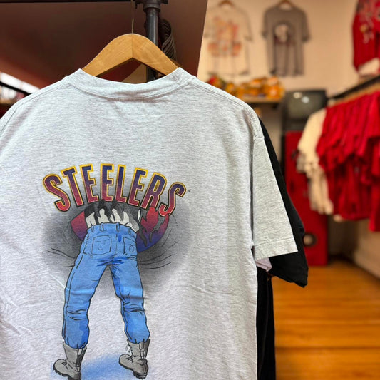 Vintage 90s Pittsburgh Steelers Break Through NFL T-Shirt