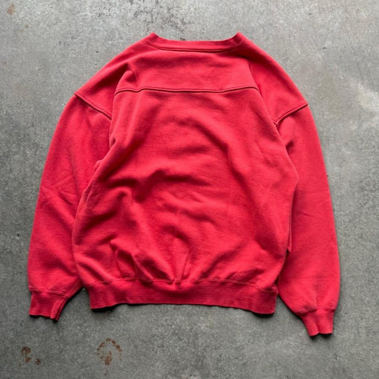 Vintage 90s Nebraska Huskers Embroidered Crewneck - X-Large