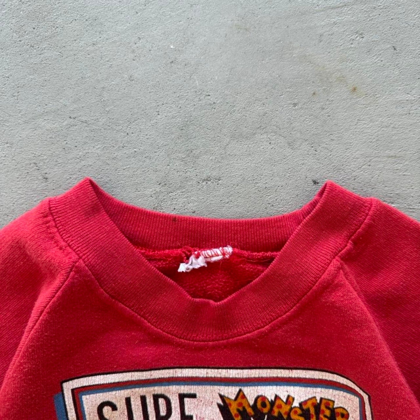 Vintage 80s Surf Monster Godzilla Hobie Crewneck - Kids 8-10