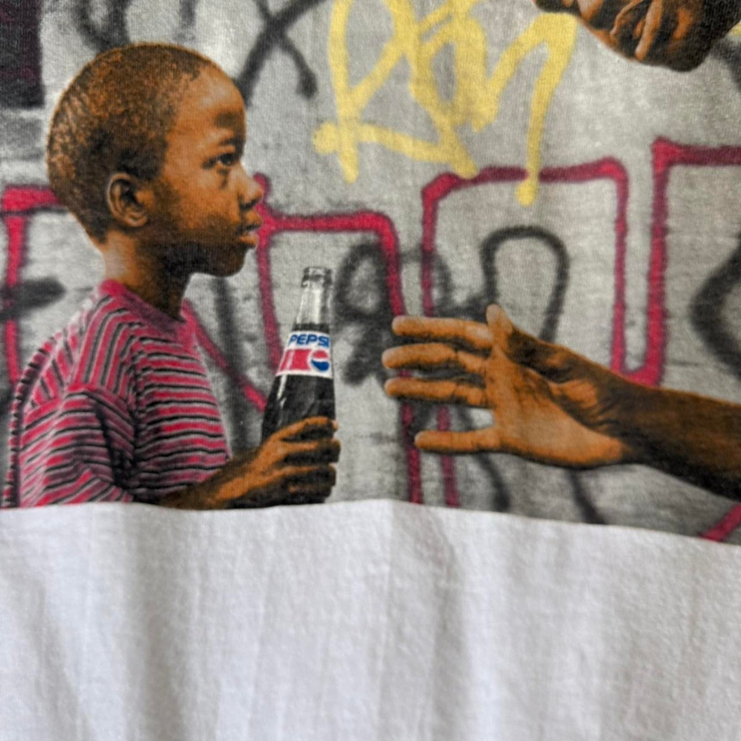 Vintage 90s Give Up My Pepsi Shaq Promo NBA T-Shirt
