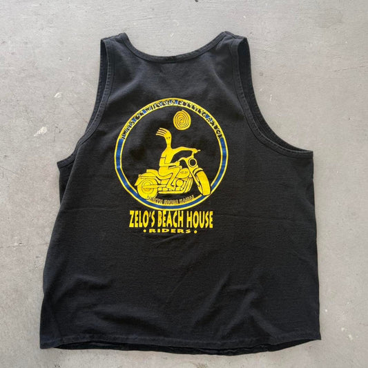 Vintage Hawaii Beach Riders Biker Motorcycle Tank Top T-Shirt - X-Large